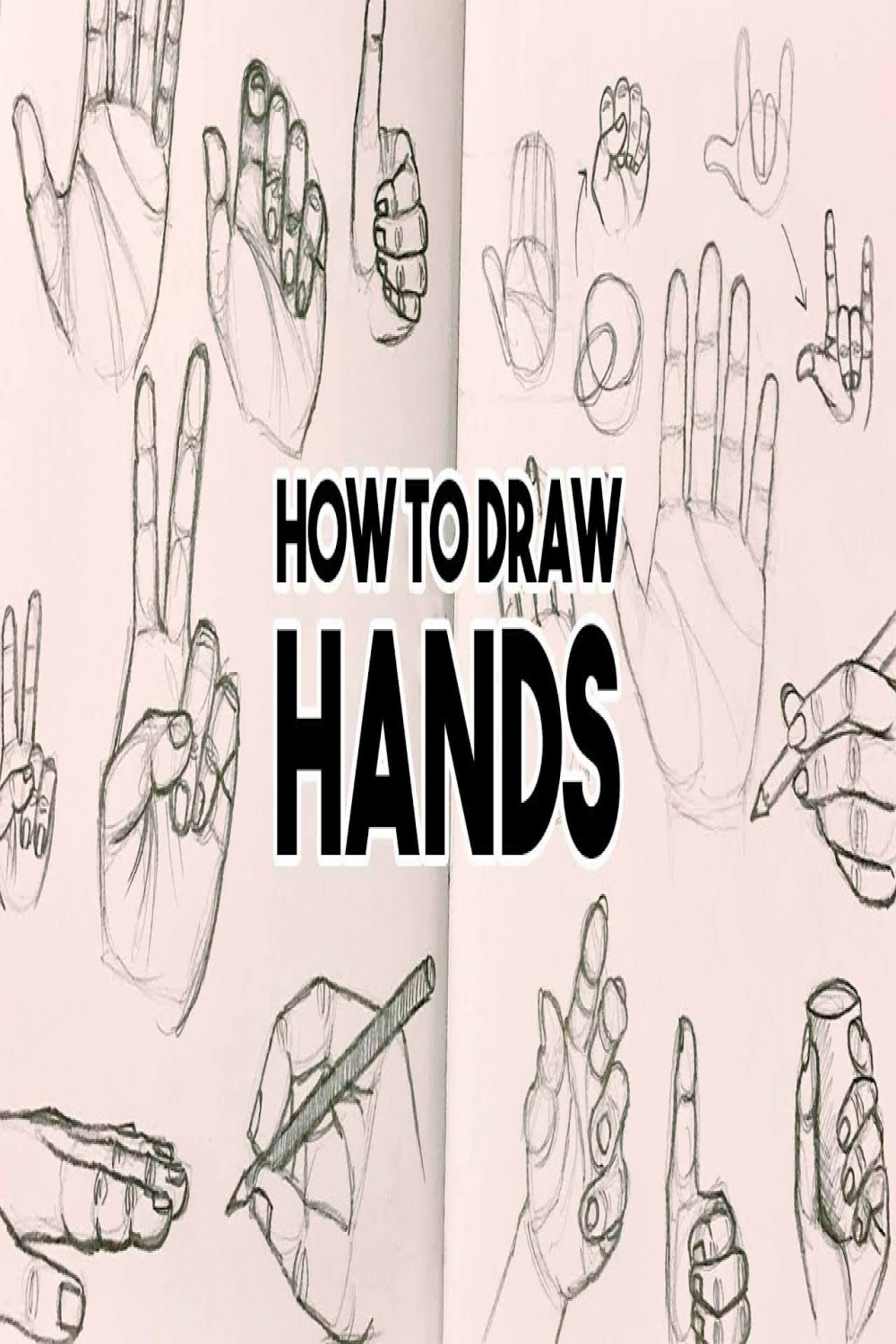 How to Draw Hands  starting with just  simple shapes