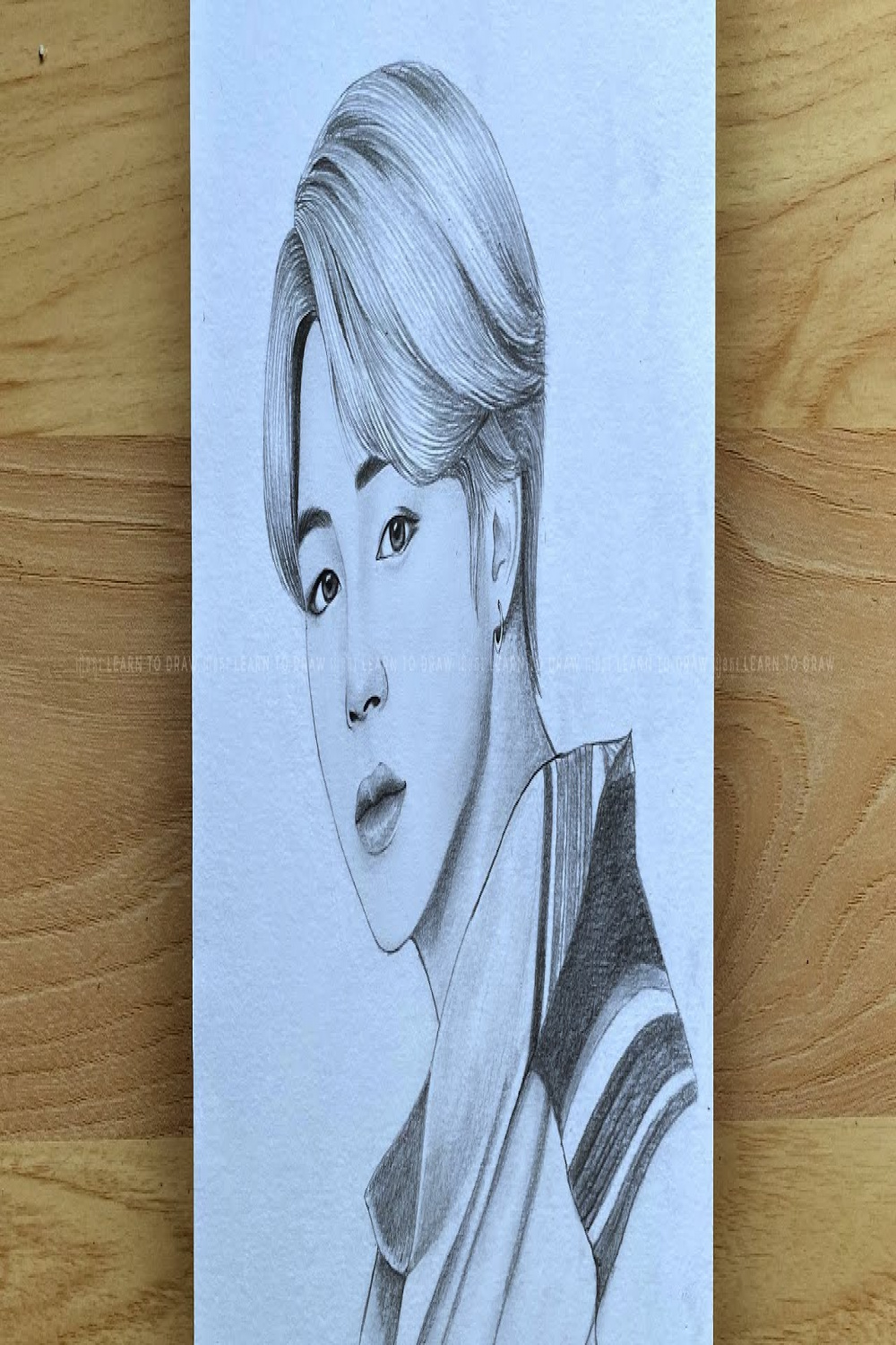 How to draw Jimin BTS  BTS Easy drawing for beginners  pencil drawing  tutorials  រៀនគូរ