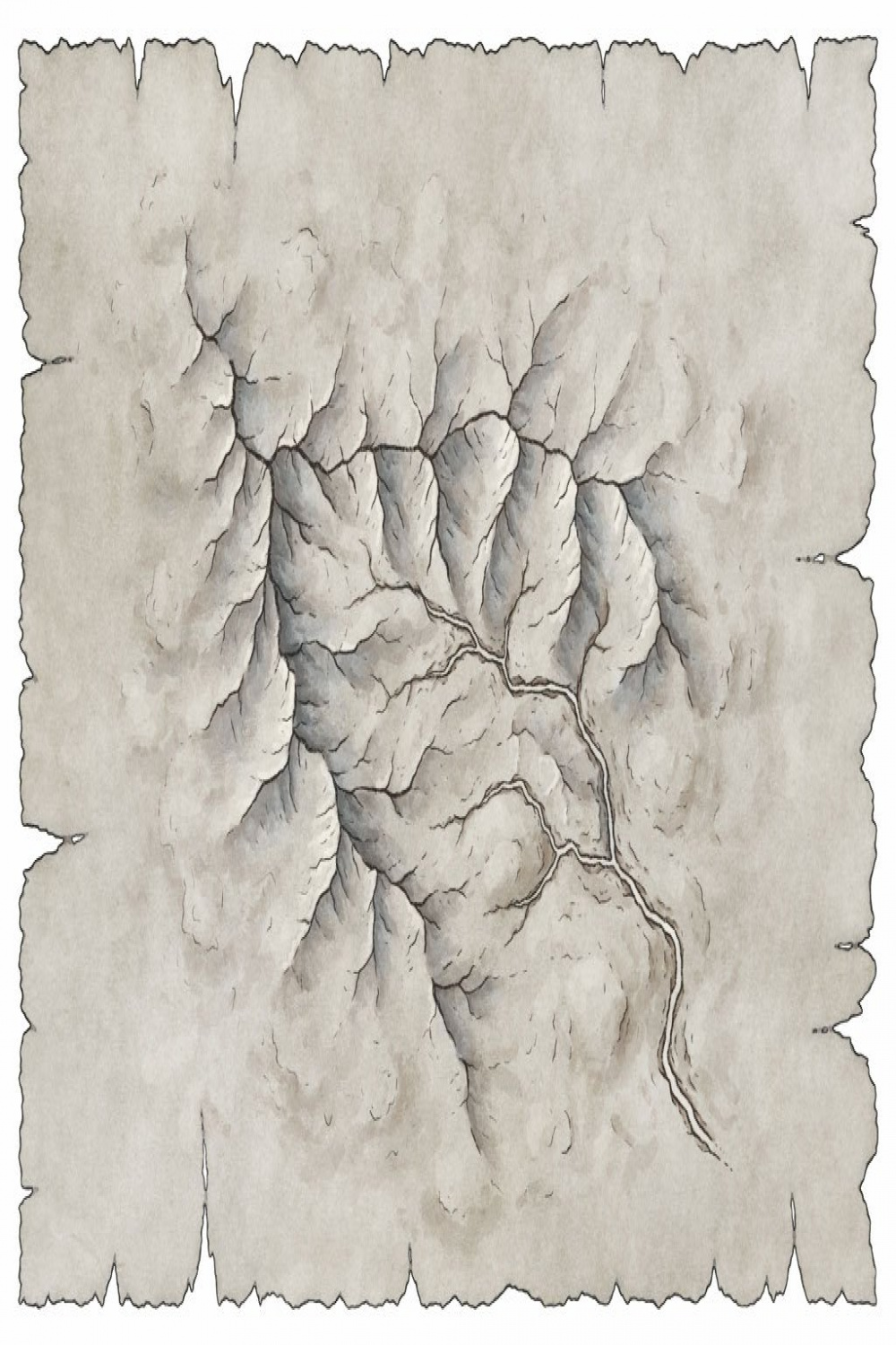 How to Draw Mountains in Top-Down Perspective On Your Fantasy Maps