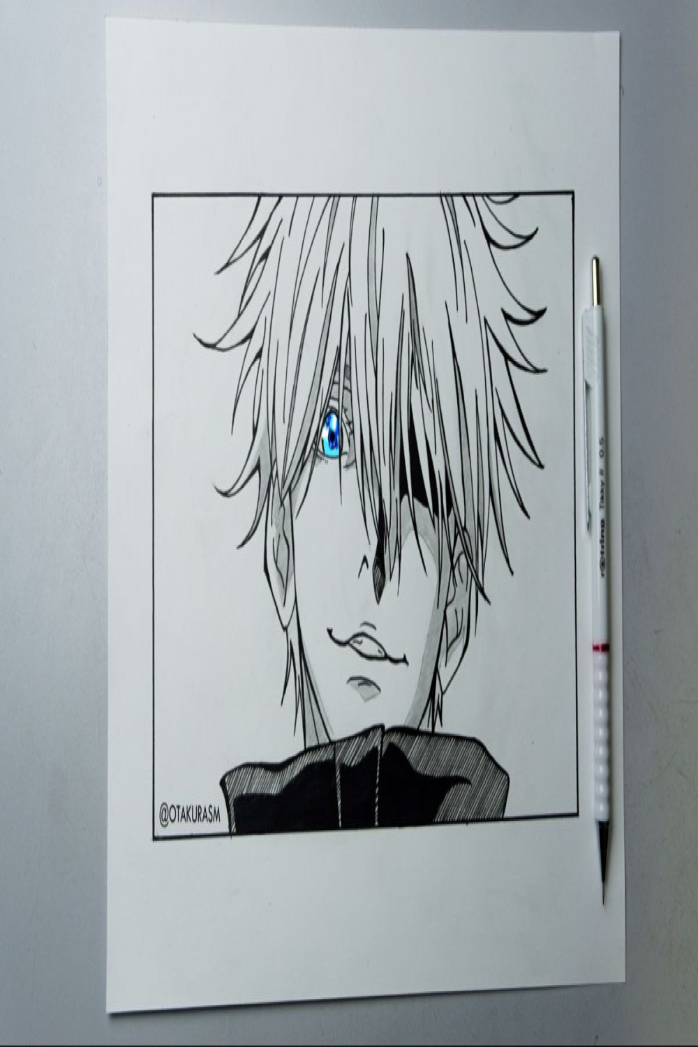 How to draw Satoru Gojo from Jujutsu Kaisen  Step By Step