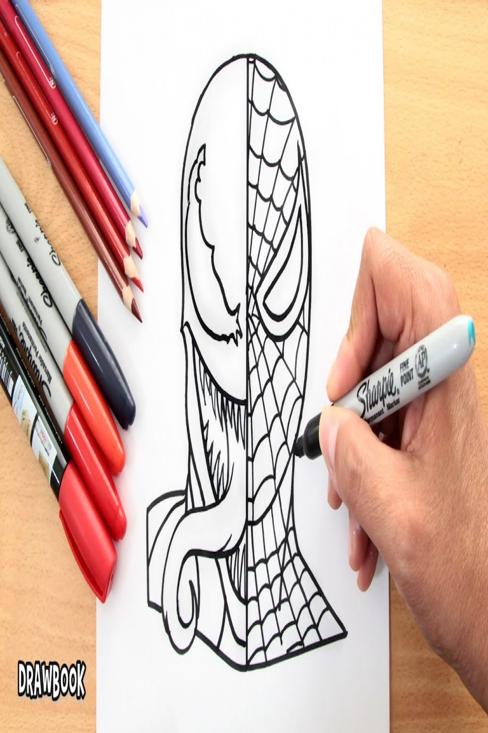 How to draw SPIDER-MAN vs