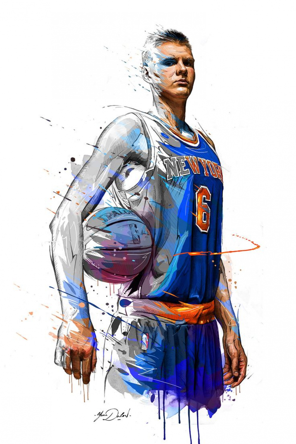 Kristaps Porzingis on Behance  Nba artwork, Nba sports, Nba