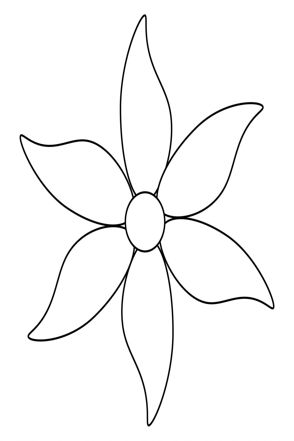 Petal Flower Template  Flower templates printable, Flower