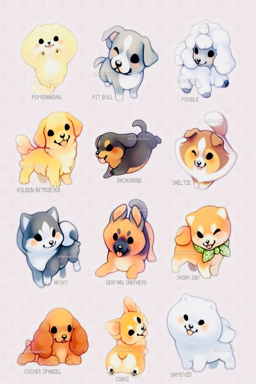 Pin by Kawaii Girl on Anime art and Etc!  Cute dog drawing, Cute