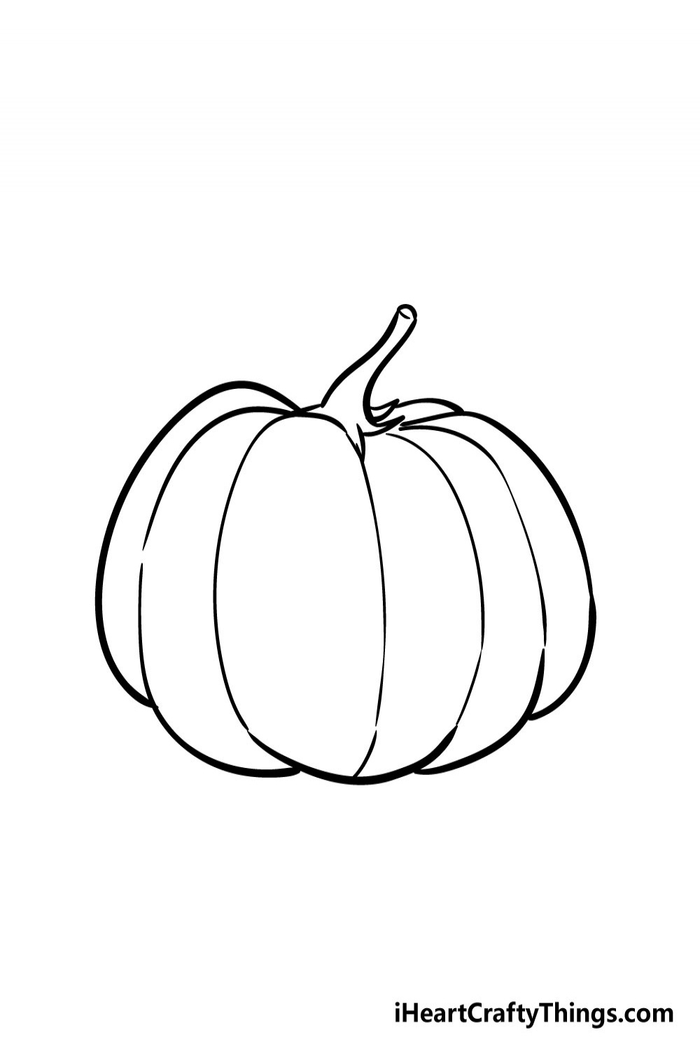 Pumpkin Drawing - How To Draw A Pumpkin Step By Step!