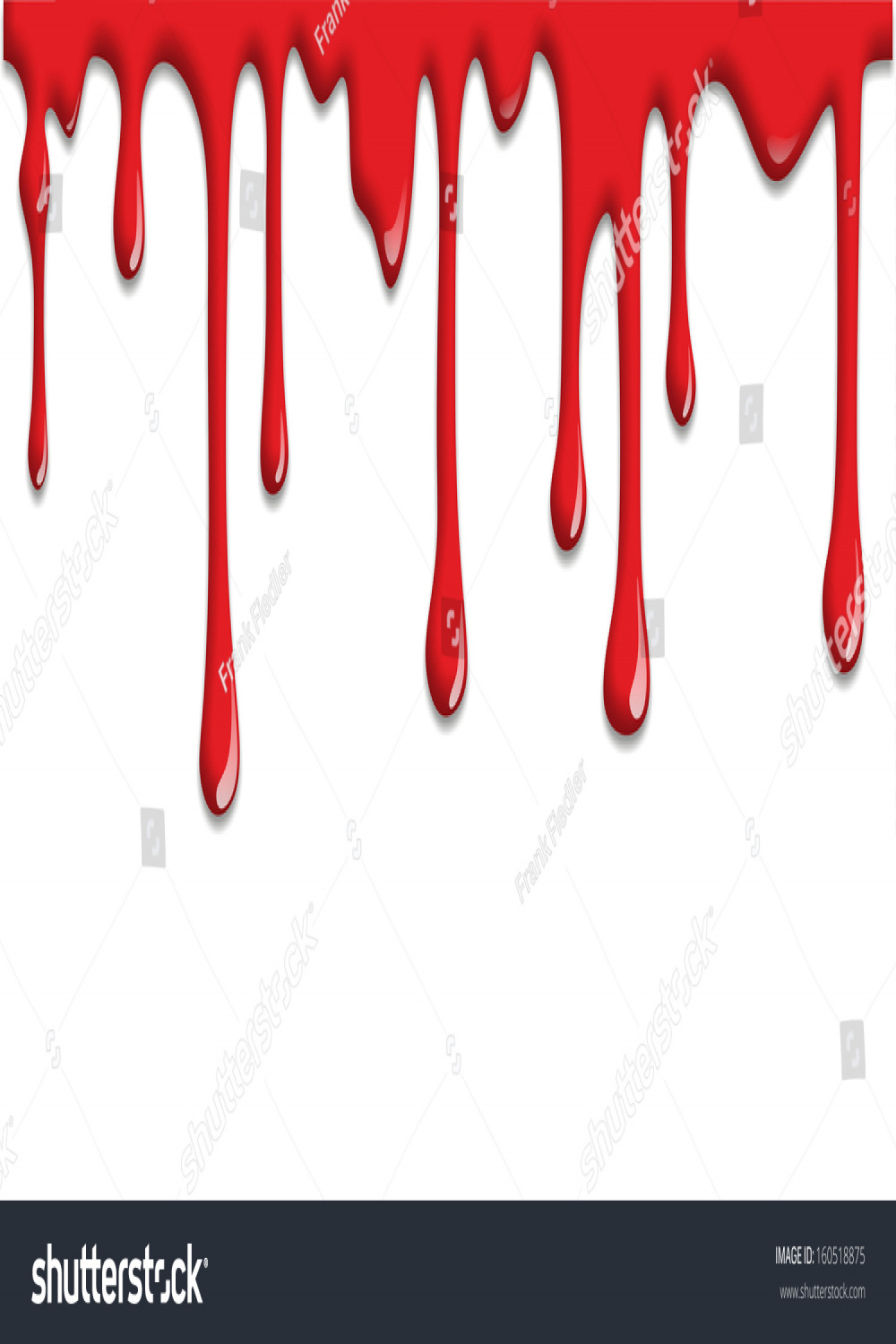 Scary Illustration Blood Dripping On Halloween Stock Illustration