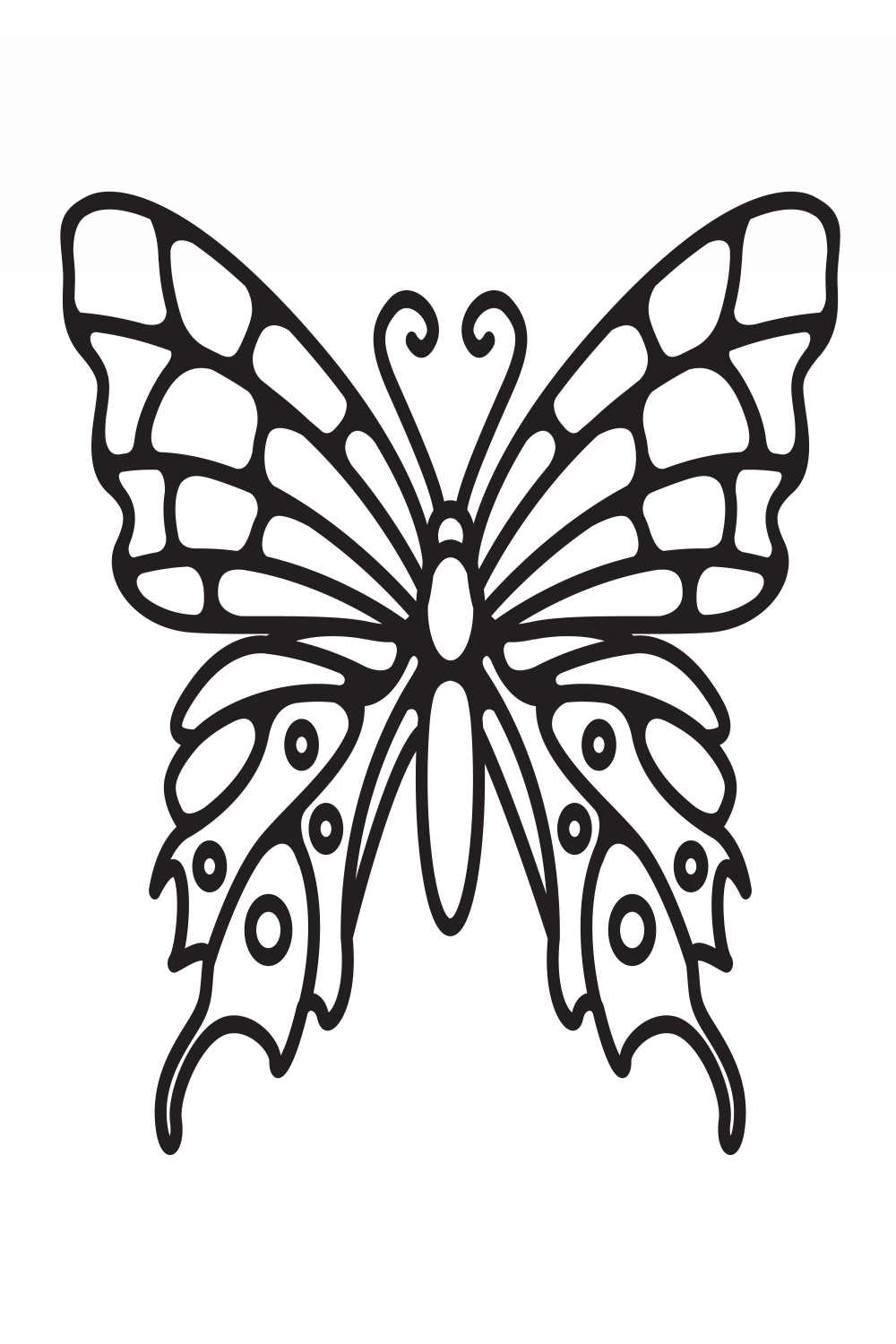 Simple line art butterfly design  Vector Art at Vecteezy