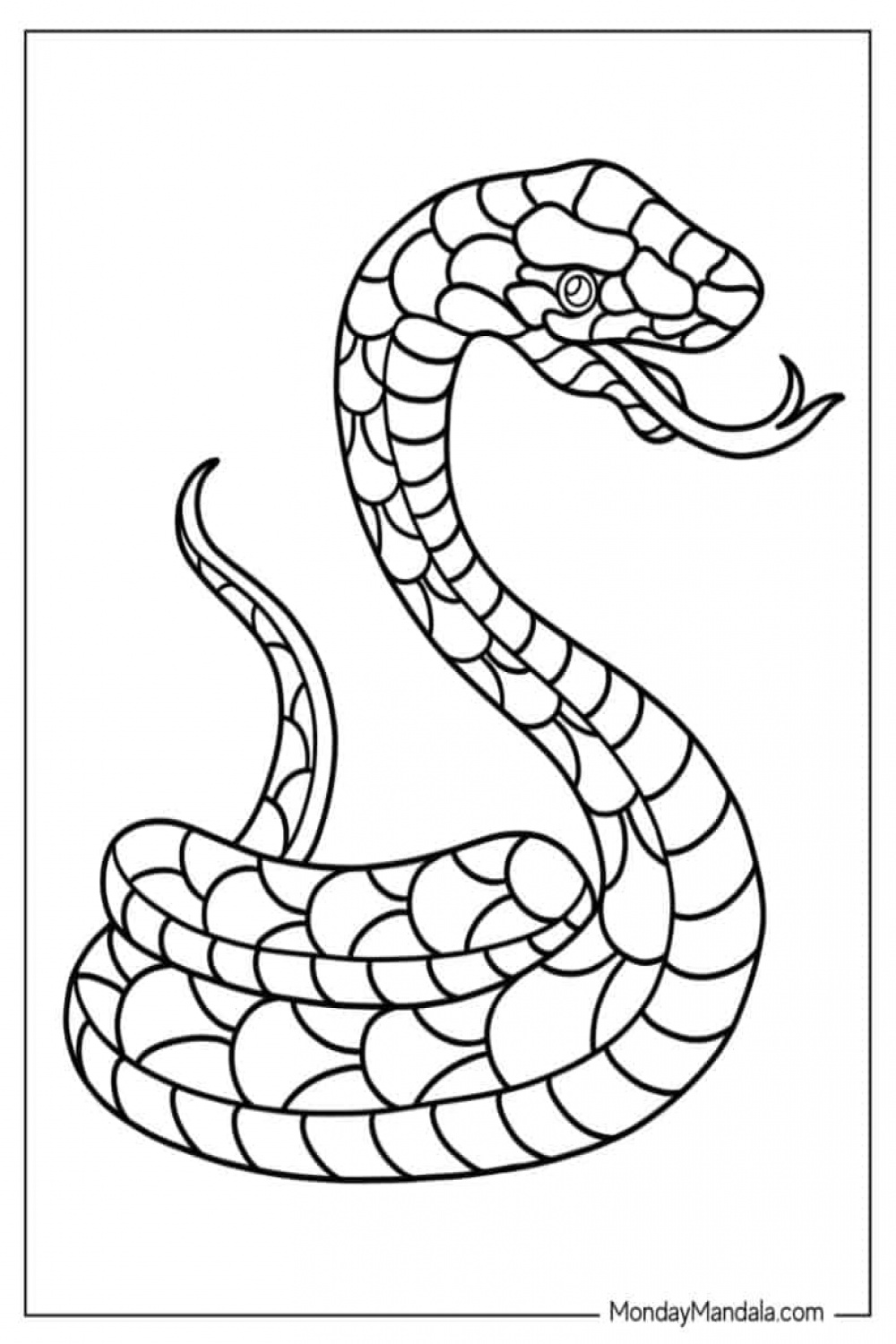 Snake Coloring Pages (Free PDF Printables)