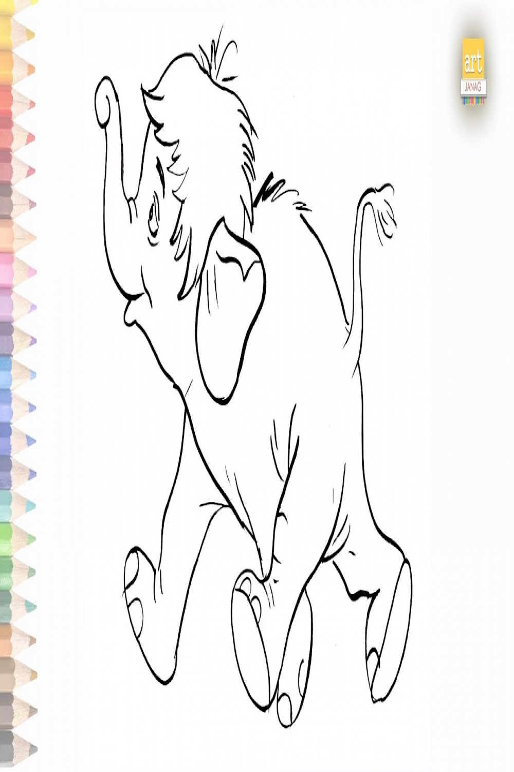 The Jungle book elephant drawing easy  How to draw funny elephant