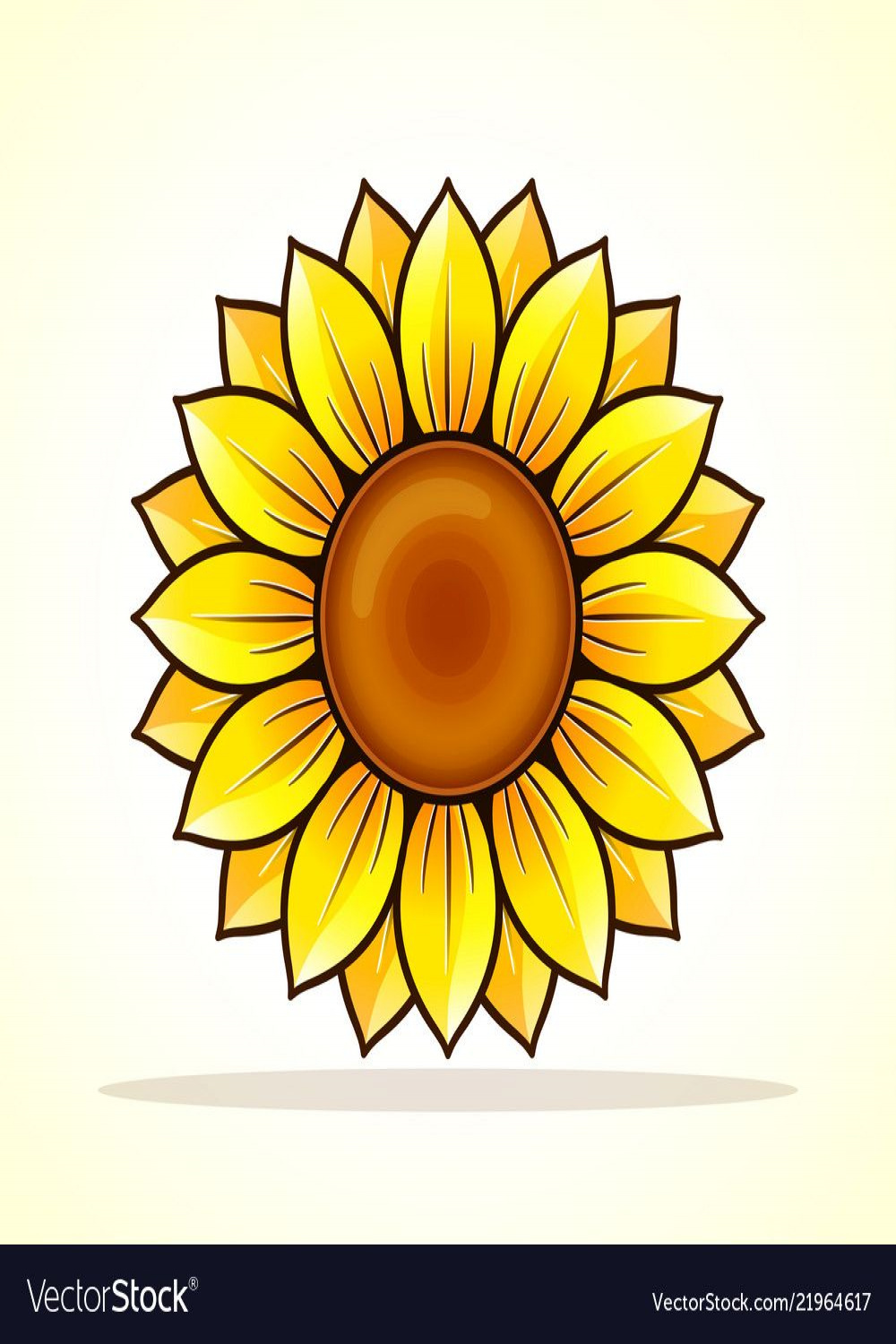 Yellow sunflower icon design Royalty Free Vector Image  Sunflower