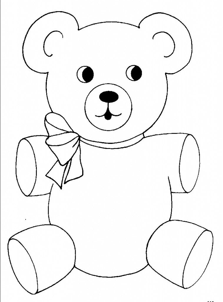 20 Coloring Sheets Cute Bear