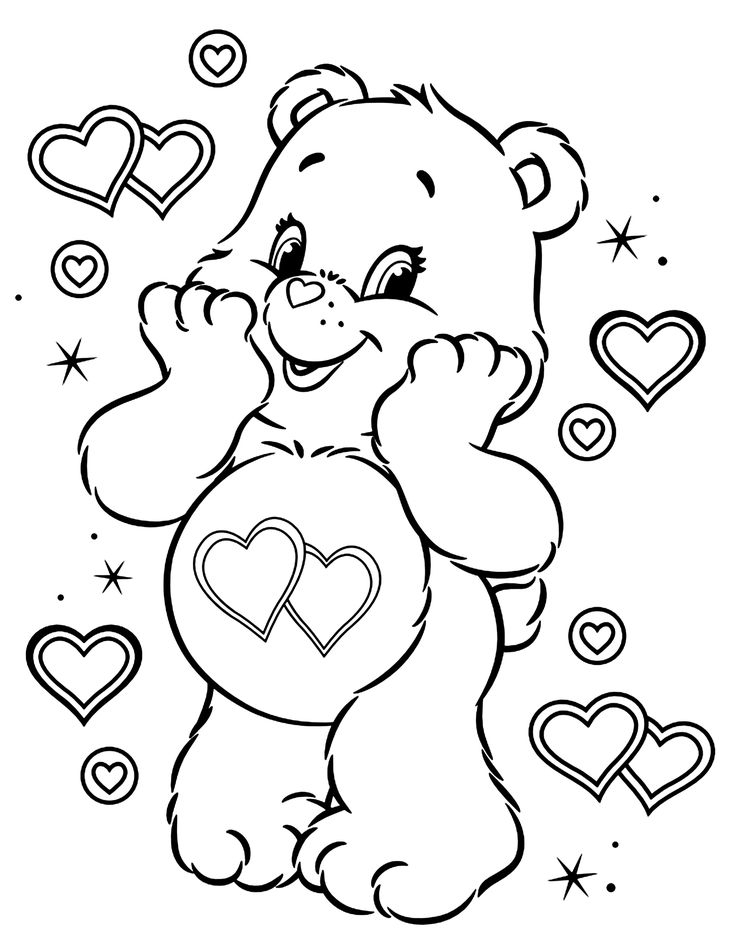 20 Coloring Sheets Cute Bear