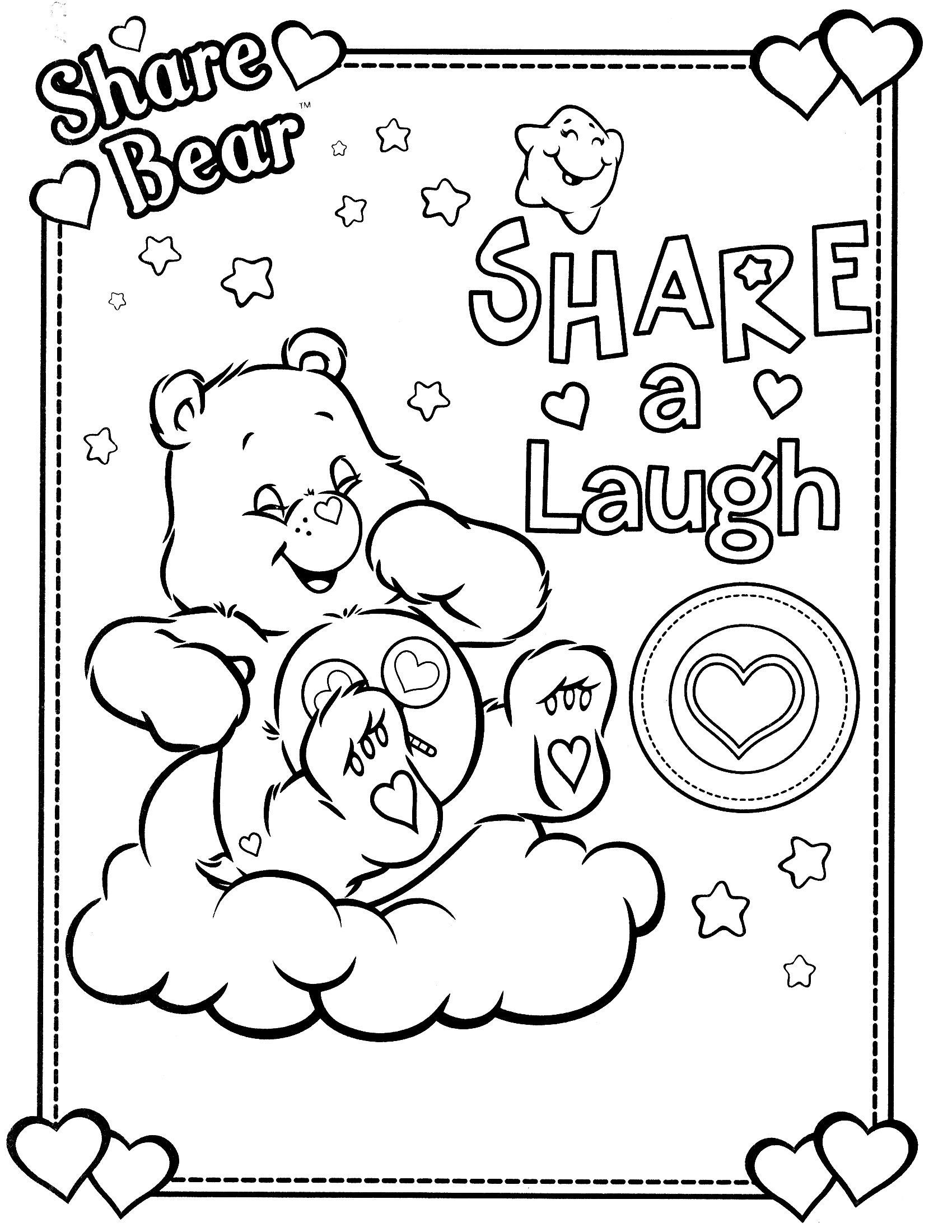 20 Coloring Sheets Cute Bear