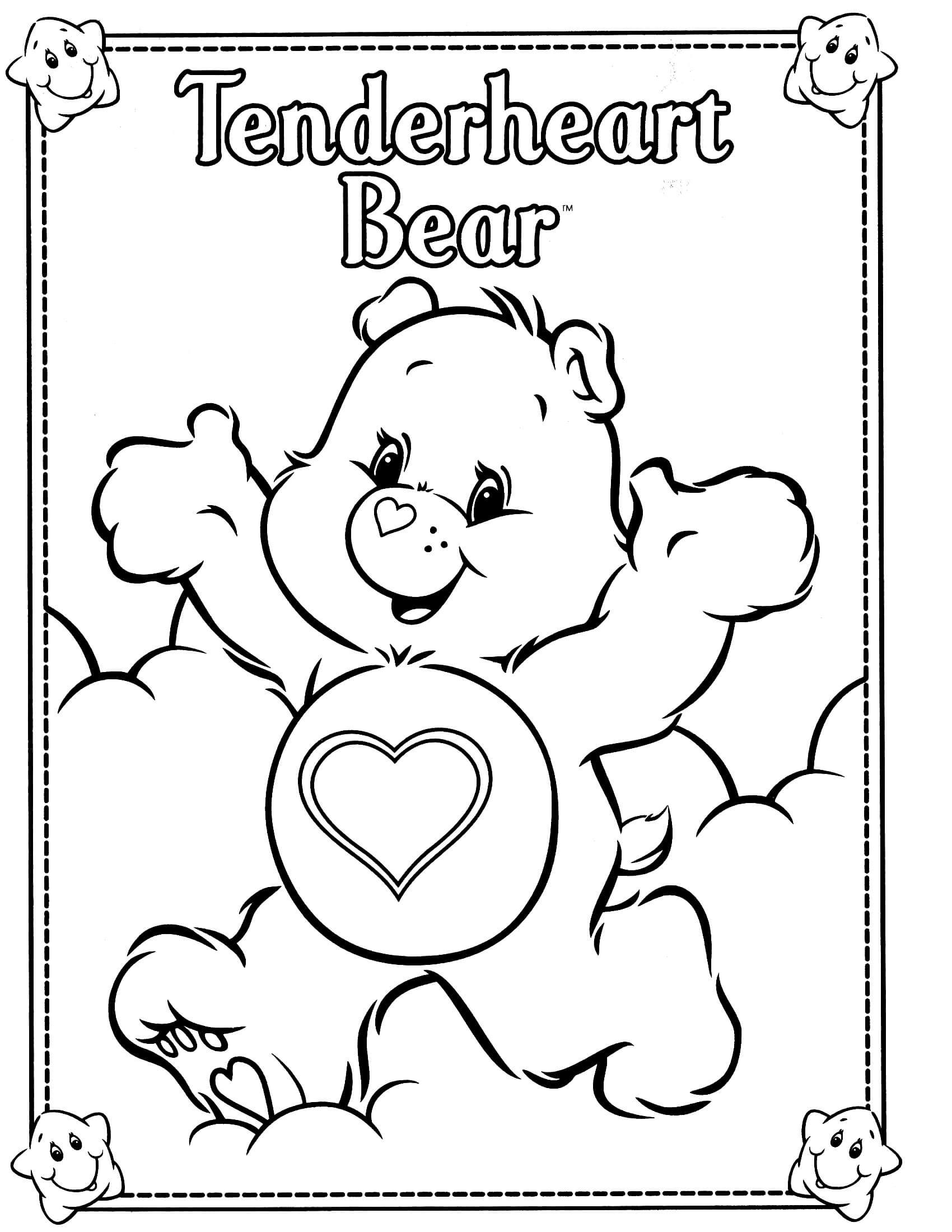 20 Coloring Sheets Cute Bear