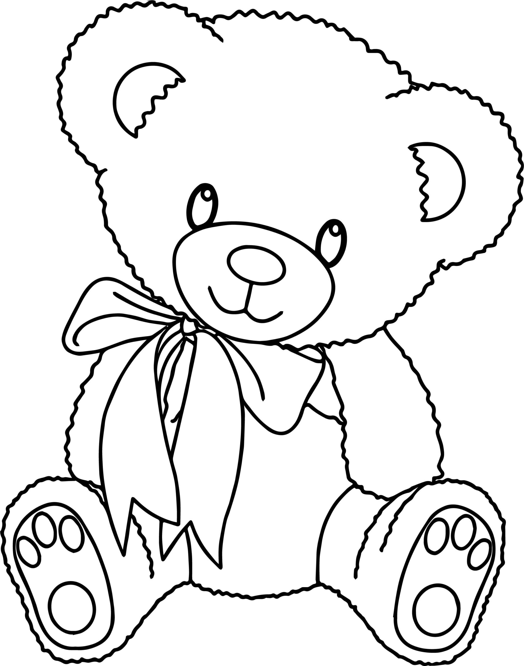 20 Coloring Sheets Cute Bear