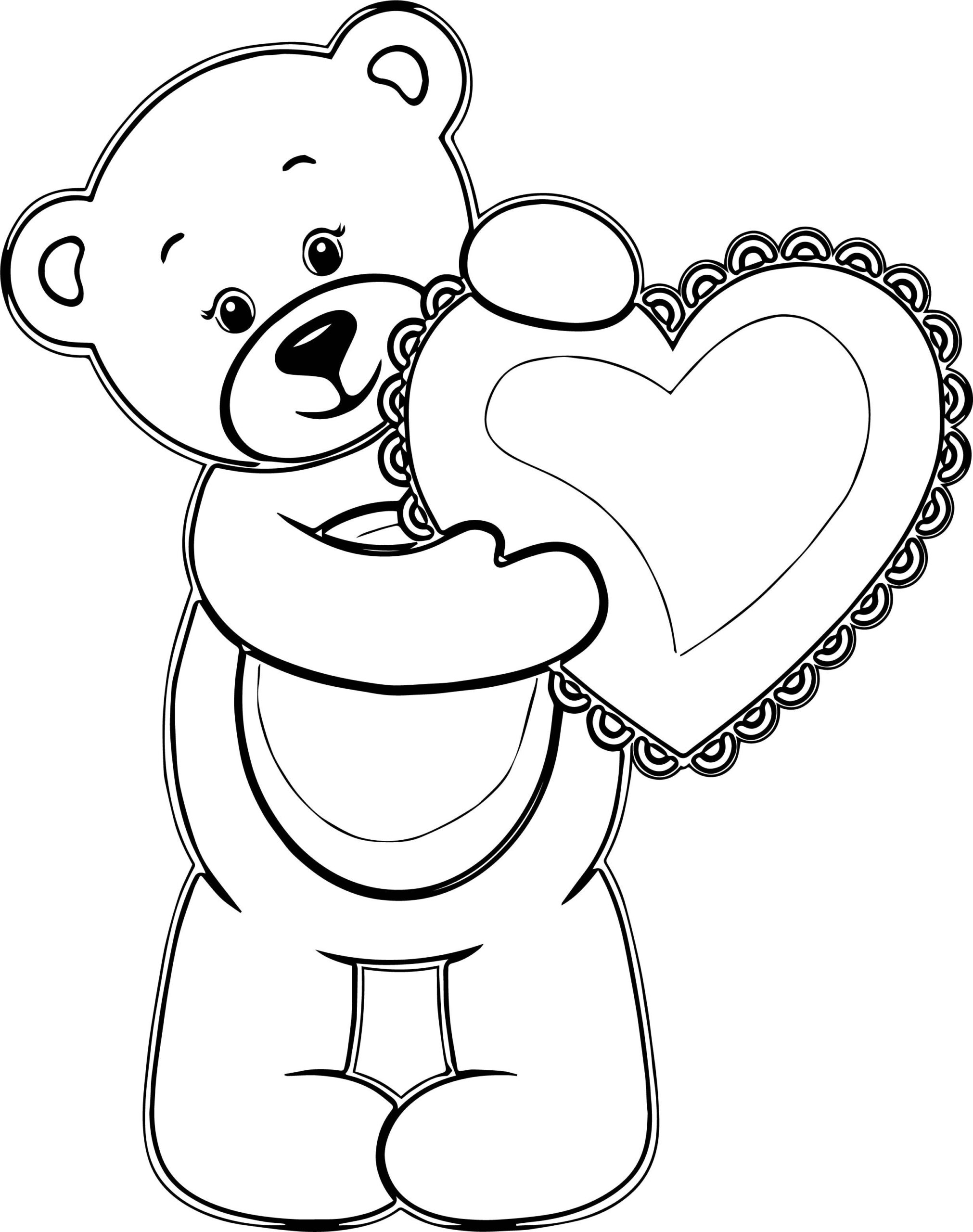 20 Coloring Sheets Cute Bear