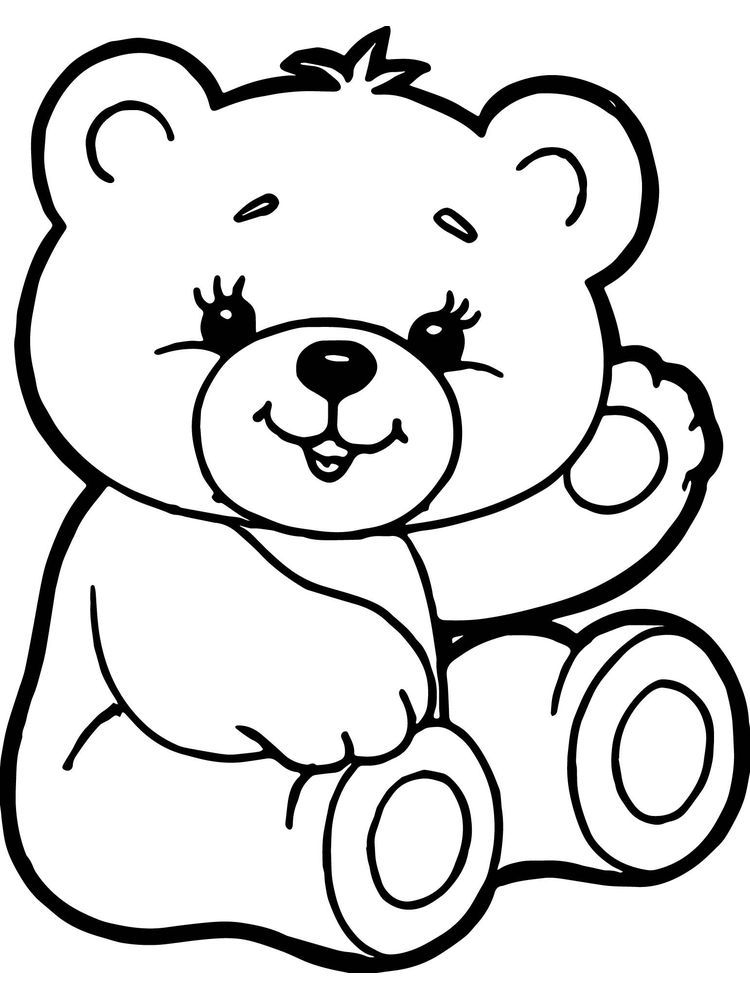 20 Coloring Sheets Cute Bear