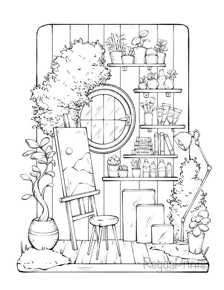 20 Cozy Coloring Pages For Adults Free