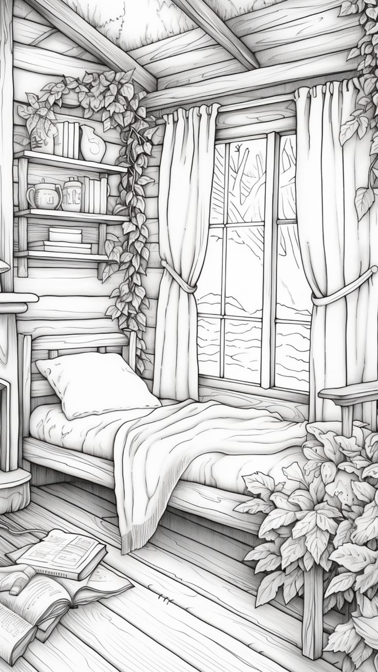 20 Cozy Coloring Pages For Adults Free