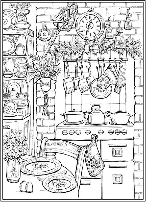 20 Cozy Coloring Pages For Adults Free