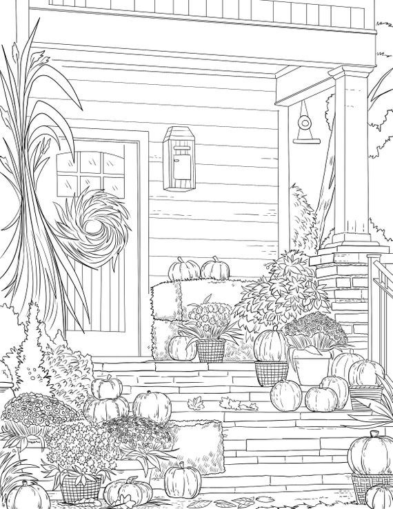 20 Cozy Retreats Coloring Pages