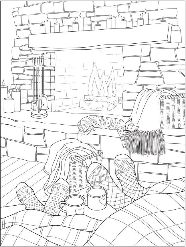 20 Cozy Retreats Coloring Pages