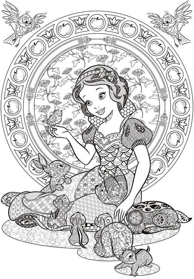 20 Disney Coloring Pages For Grown Ups Free Printable Easy