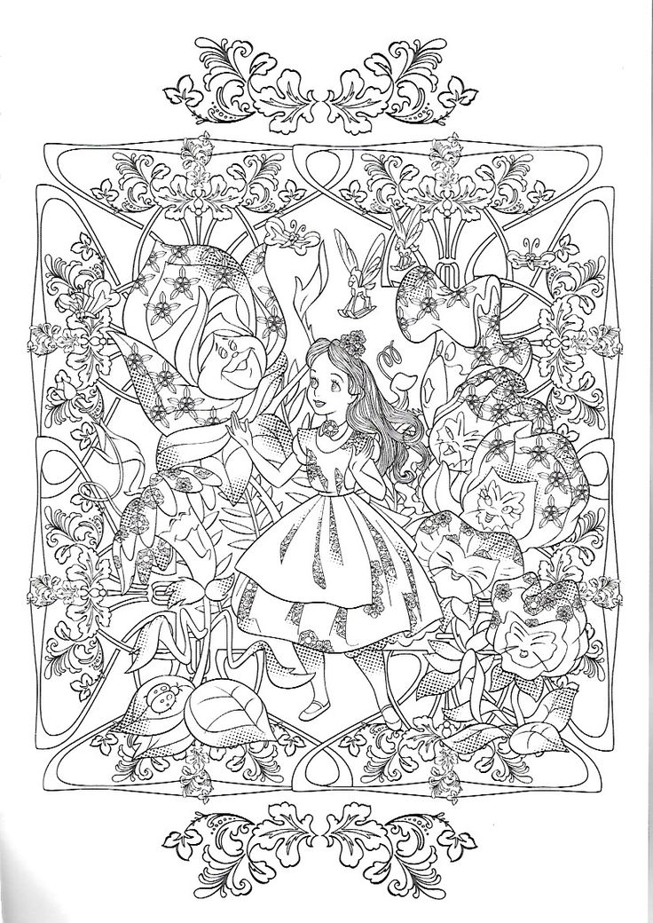 20 Disney Coloring Pages For Grown Ups Free Printable Easy