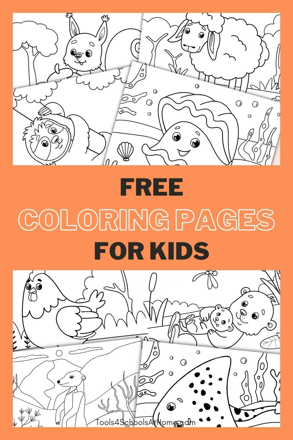 20 Easy Coloring Pages For Kids Nature