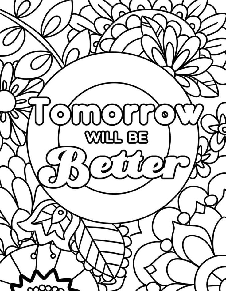 20 Easy Quote Coloring Pages