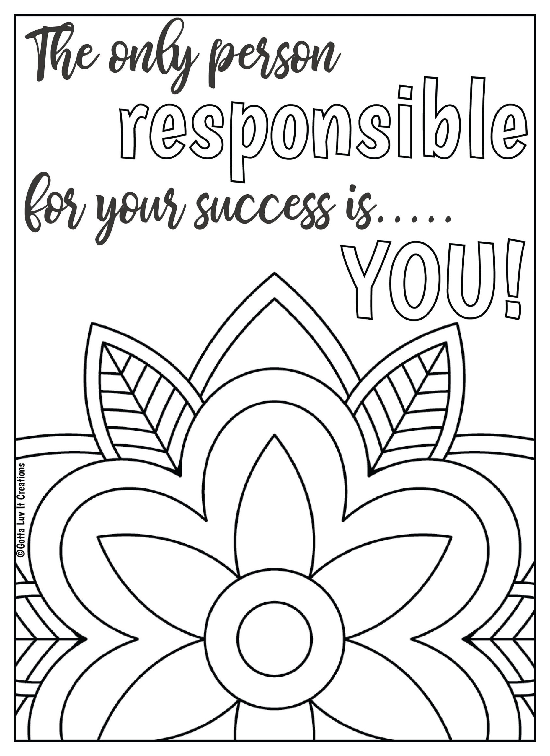 20 Easy Quote Coloring Pages