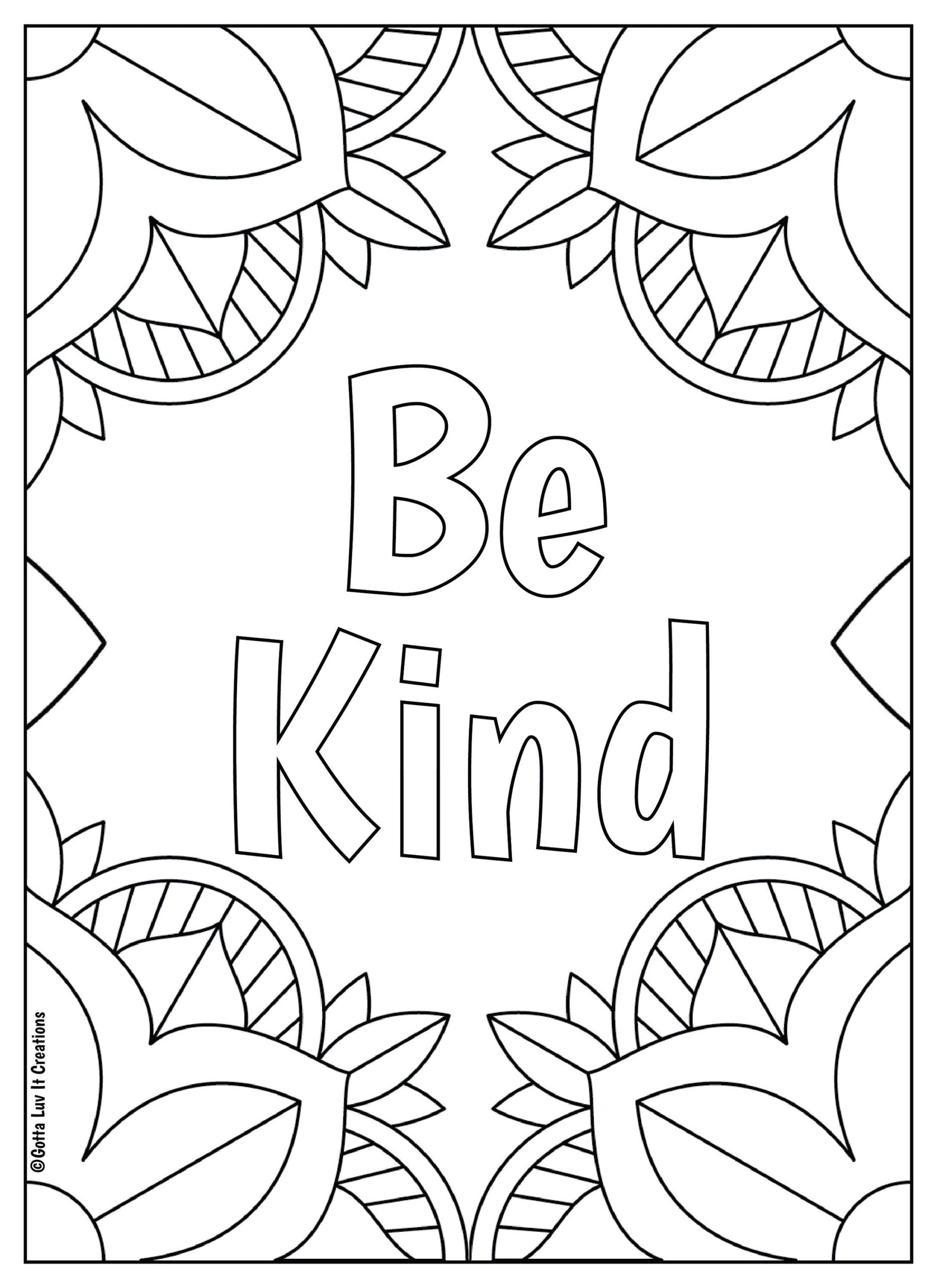 20 Easy Quote Coloring Pages