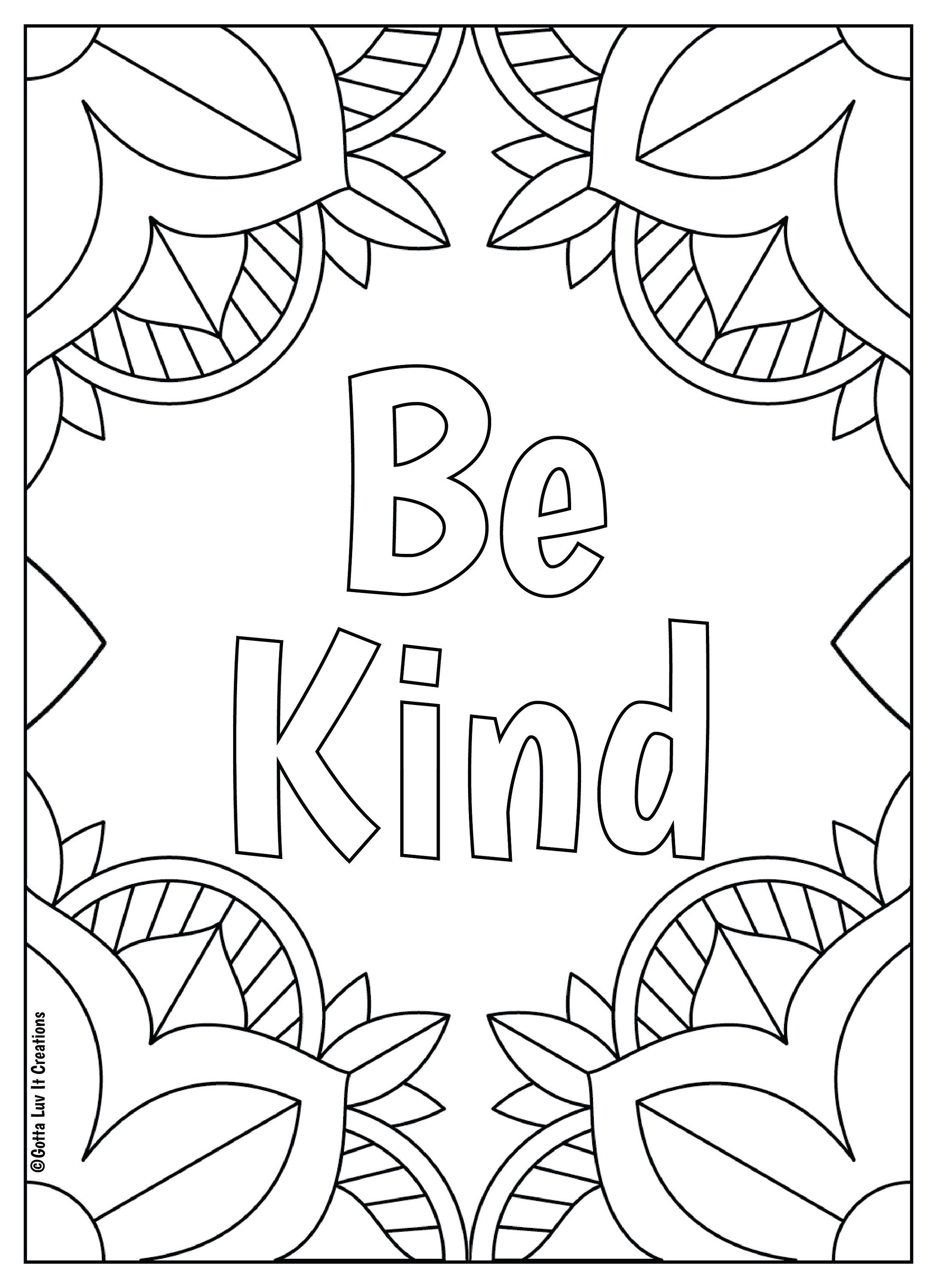 20 Easy Quote Coloring Pages