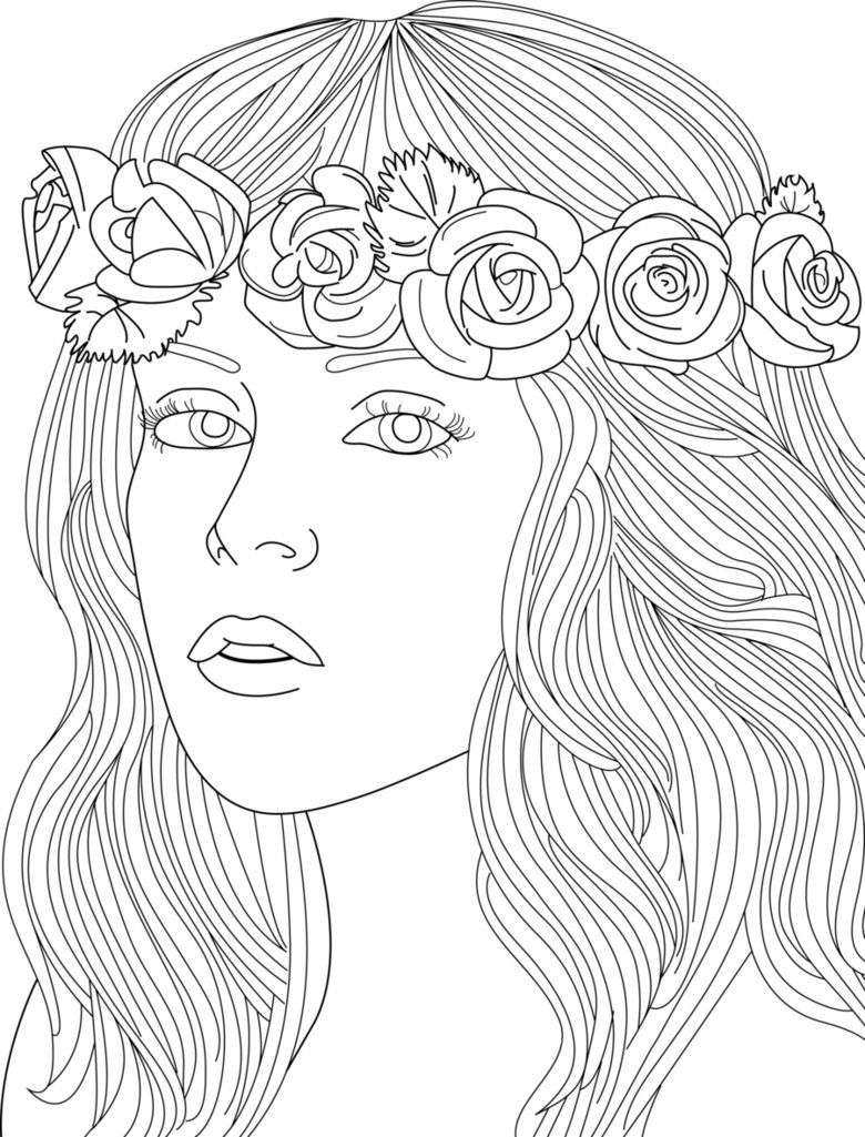 20 Flower Wreath Coloring Pages