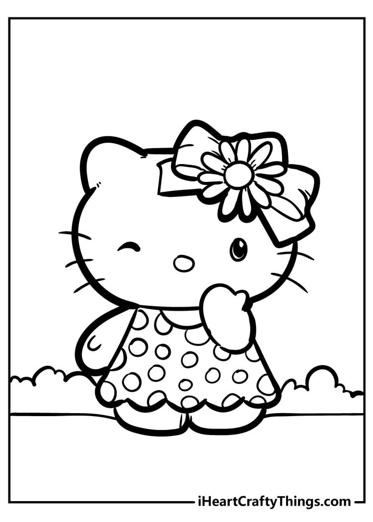 20 Hello Kitty Coloring Pages To Print