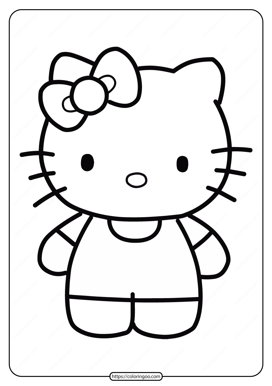 20 Hello Kitty Coloring Pages To Print