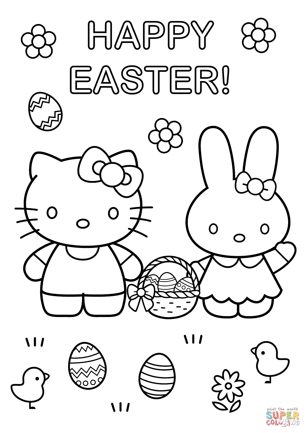 20 Hello Kitty Coloring Pages To Print