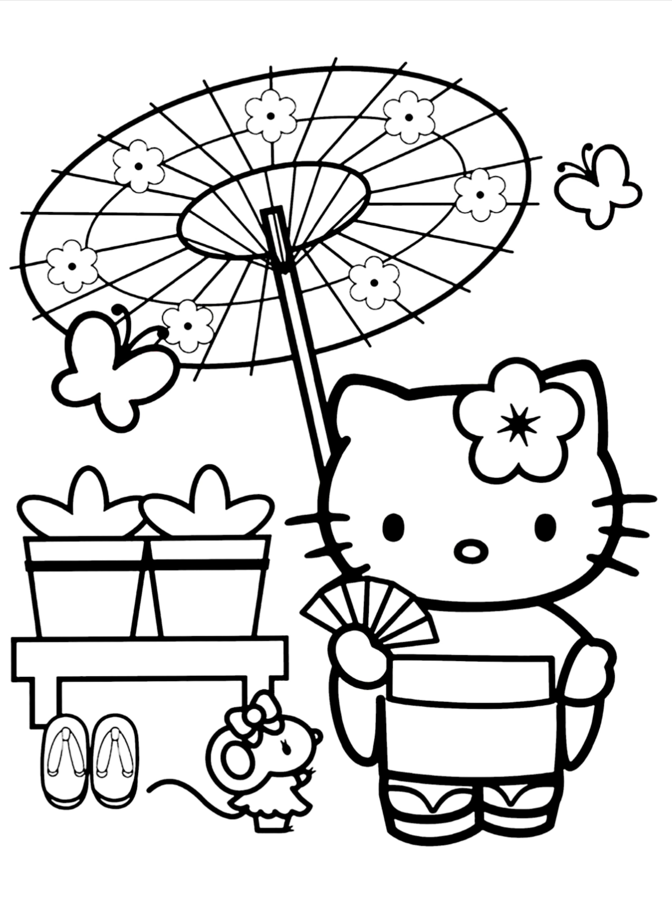 20 Hello Kitty Coloring Pages To Print