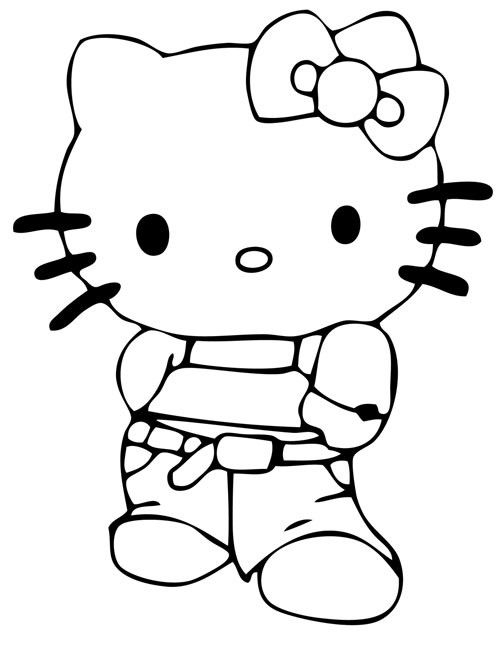 20 Hello Kitty Draw Coloring