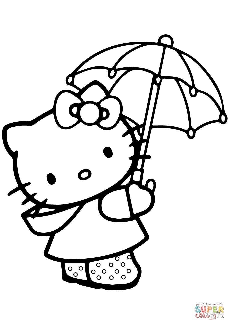 20 Hello Kitty Draw Coloring