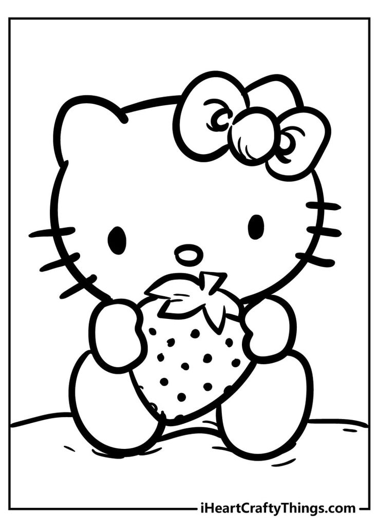 20 Hello Kitty Draw Coloring