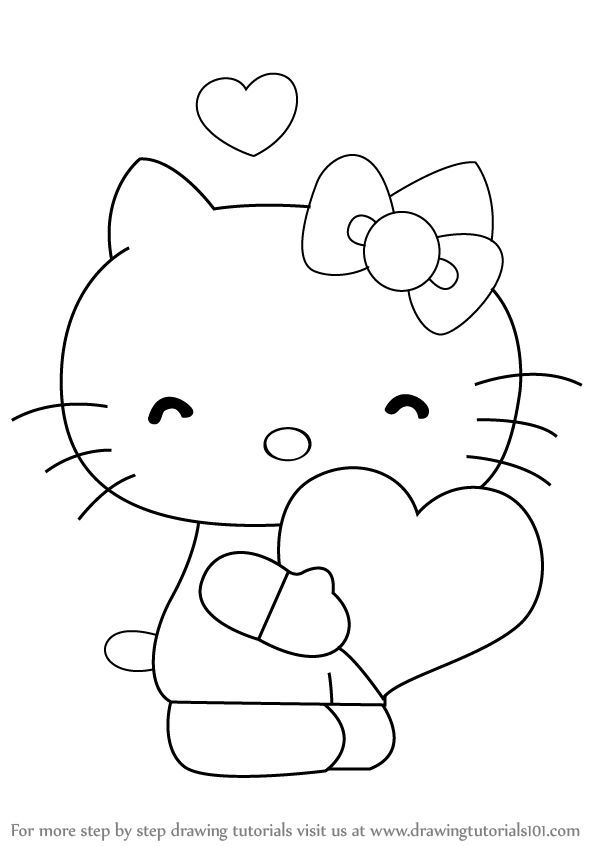 20 Hello Kitty Draw Coloring