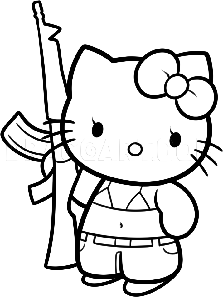 20 Hello Kitty Draw Coloring