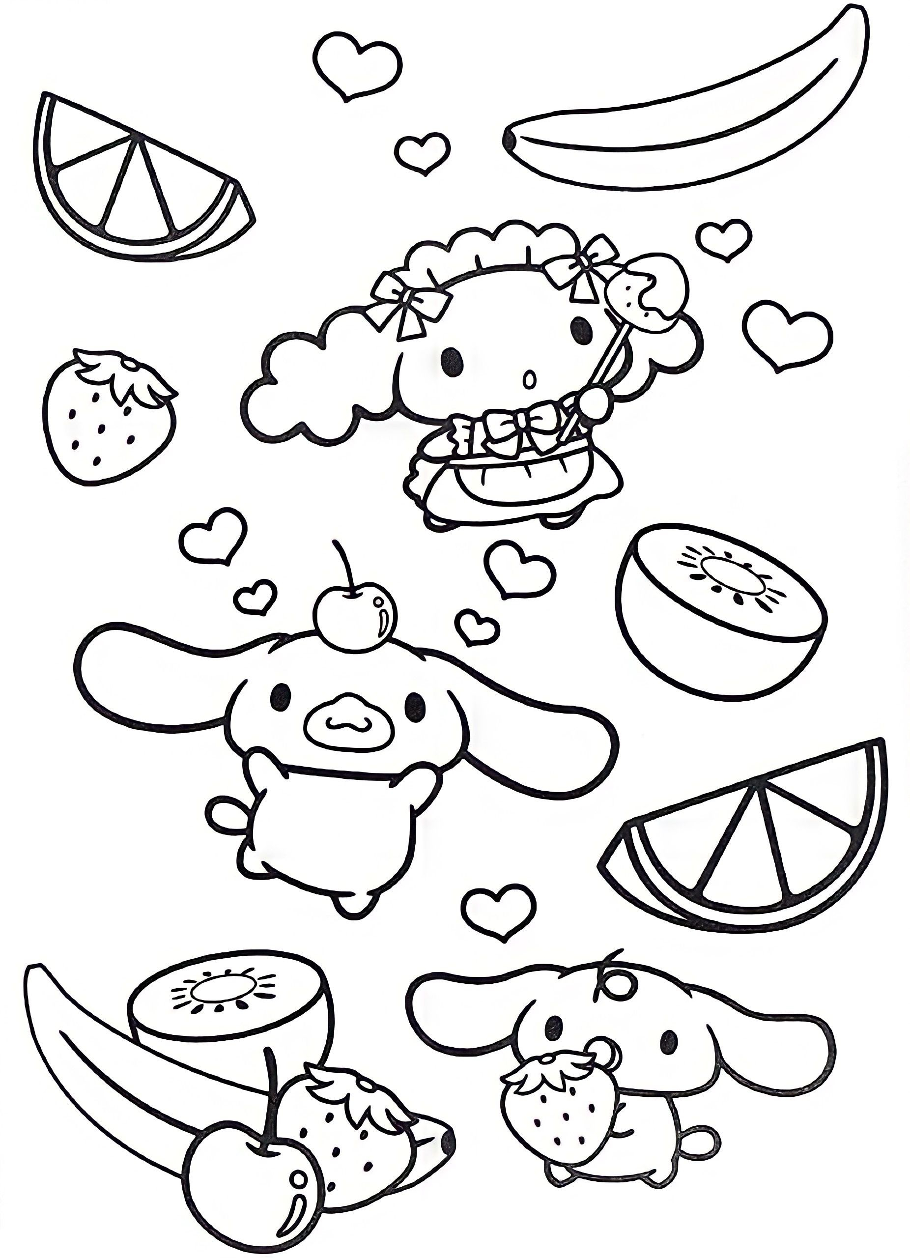 20 Hello Kitty Draw Coloring