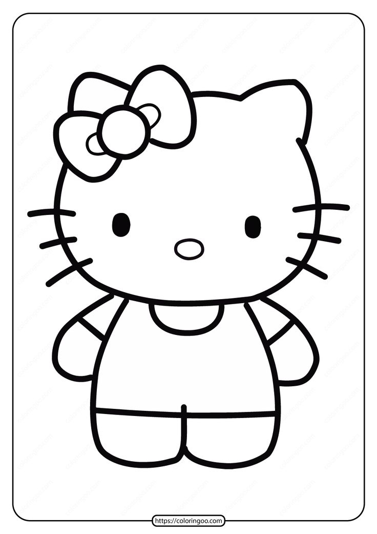 20 Hello Kitty Draw Coloring