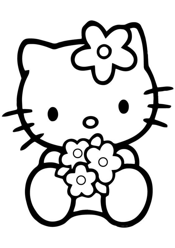 20 Hello Kitty Draw Coloring