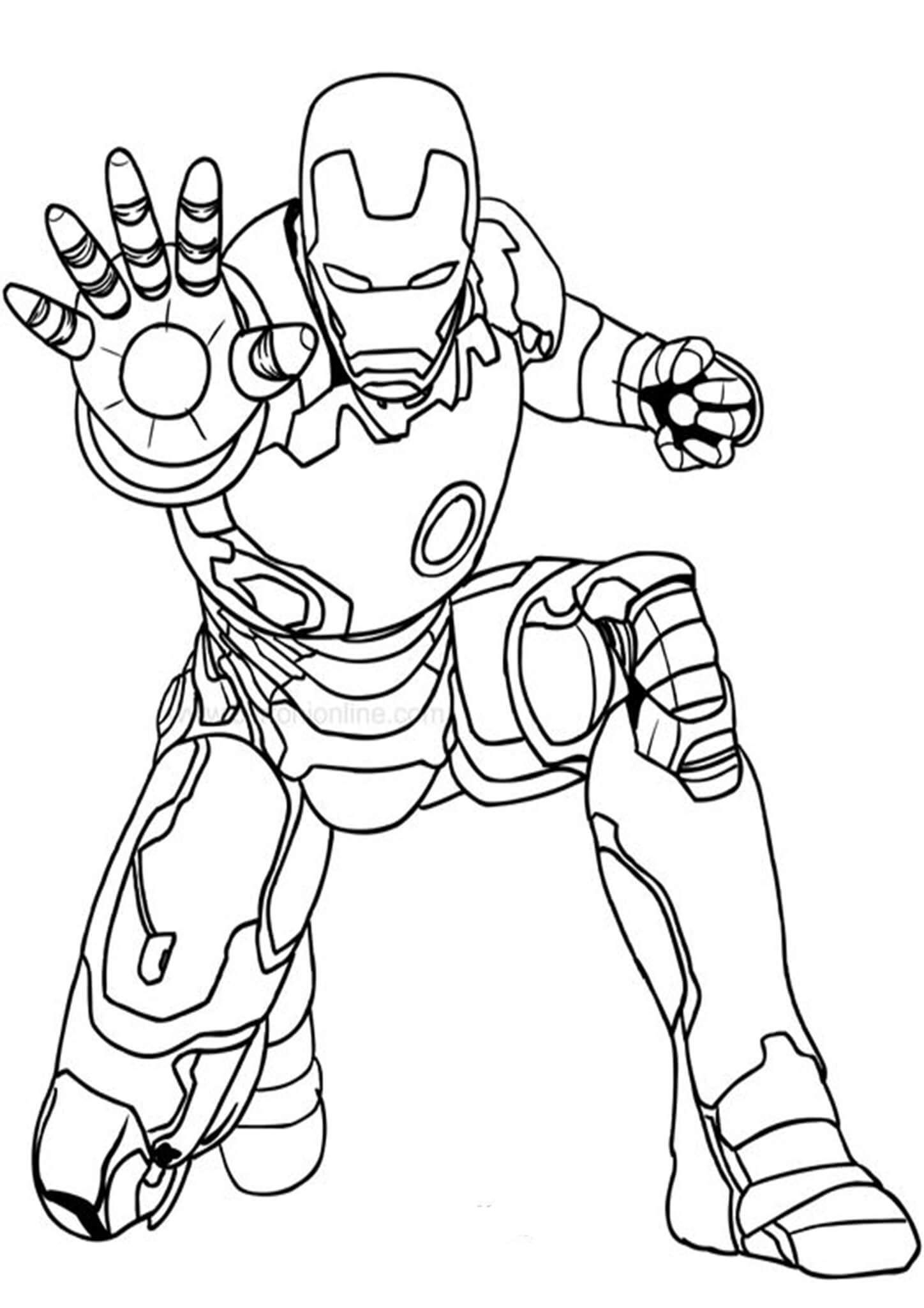 20 Iron Man Coloring Pages Simple