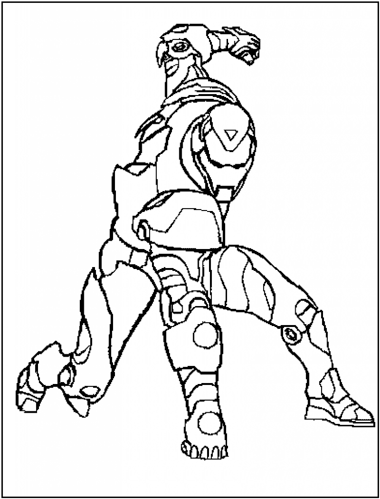 20 Iron Man Coloring Pages Simple