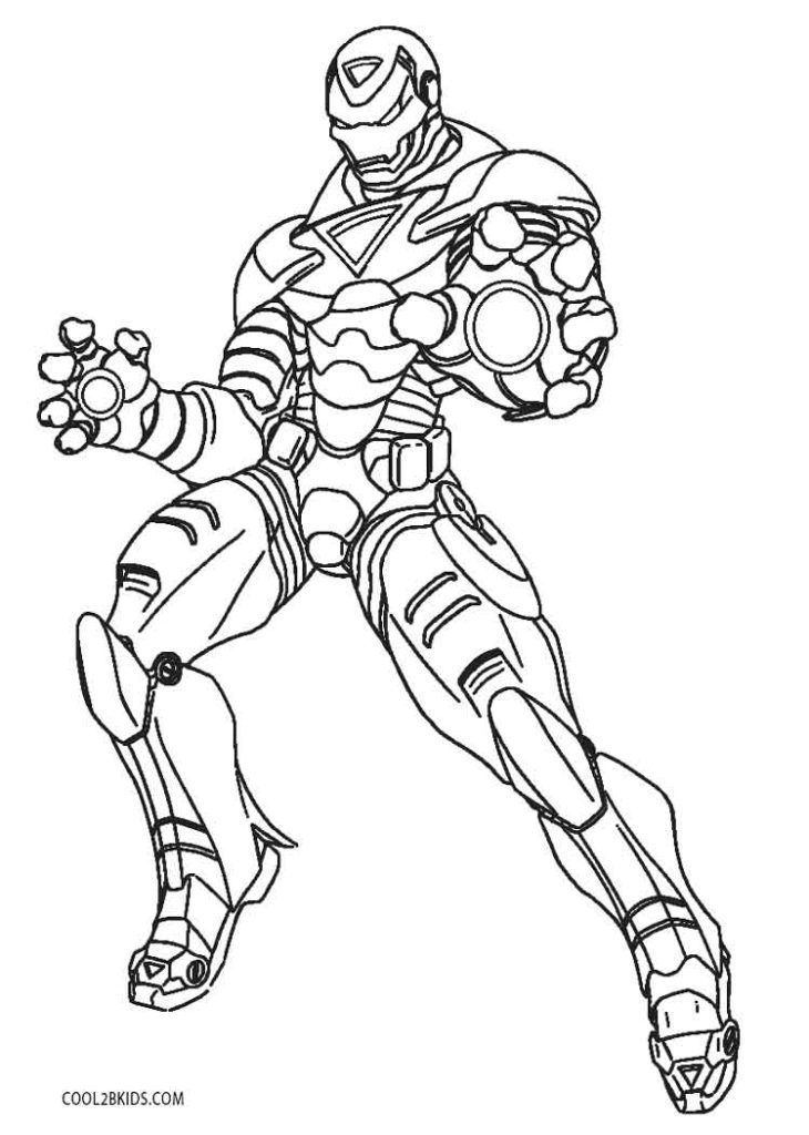 20 Iron Man Coloring Pages Simple