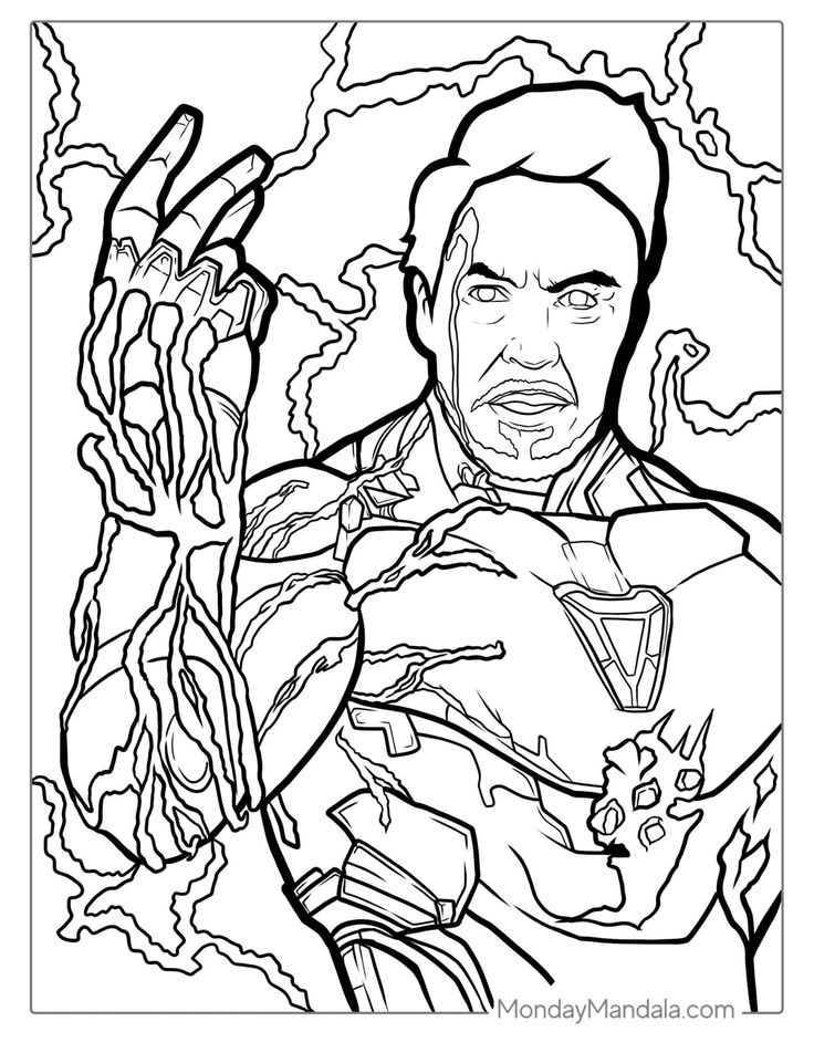 20 Iron Man Coloring Pages Simple